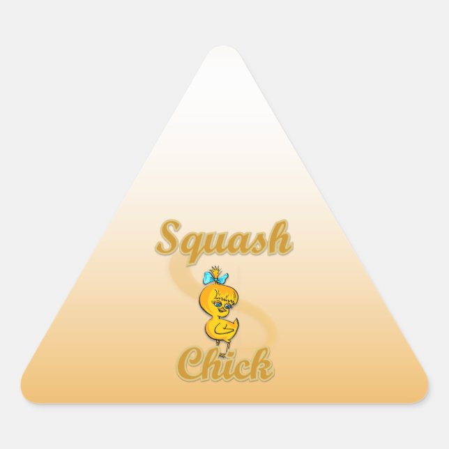 Pegatina Triangular Squash Chick (Anverso)