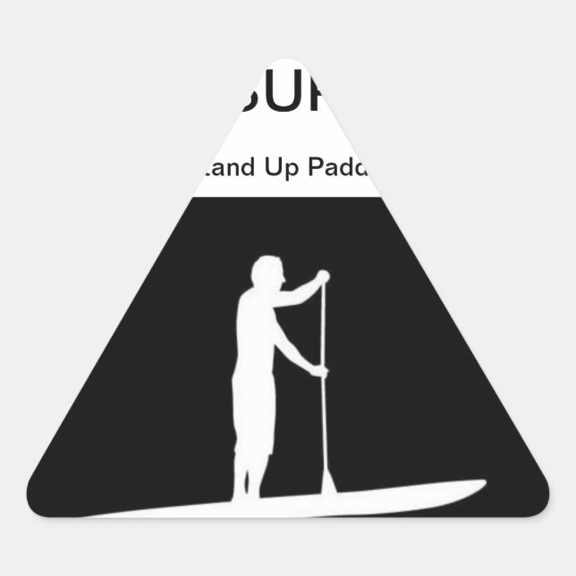 Pegatina Triangular stand up paddle (Anverso)
