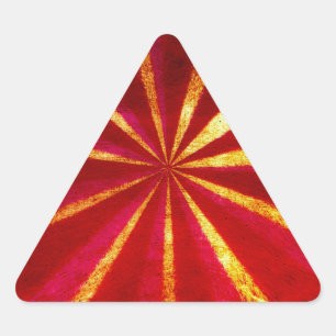 Pegatina Triangular Starburst del Grunge