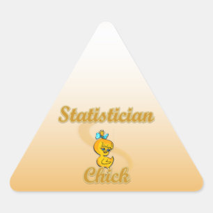 Pegatina Triangular Statistician Chick