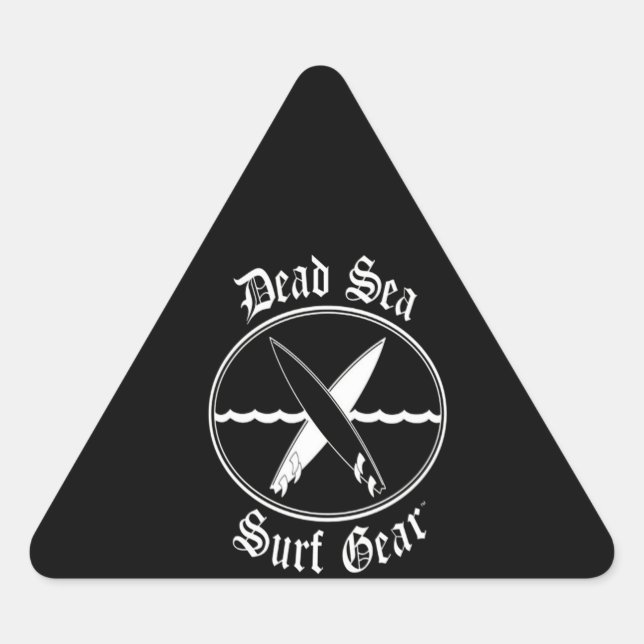 Pegatina Triangular Sulfing Lover| Gear de Surfing Mar Muerto (Anverso)