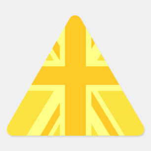 Pegatina Triangular Sunny Yellow Union Jack British Flag Decour
