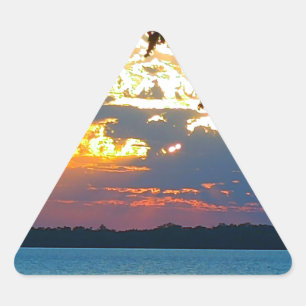 Pegatina Triangular Sunset Ablaze
