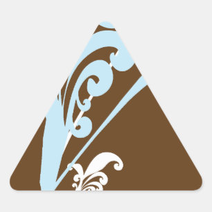 Pegatina Triangular Swirls