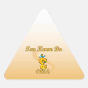 Pegatina Triangular Tae Kwon Do Chick