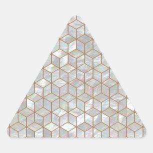 Pegatina Triangular Tejas nacaradas