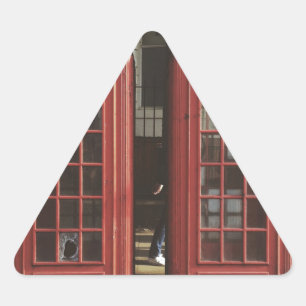 Pegatina Triangular Teléfono de Londres