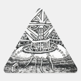 Pegatina Triangular Tentacle Tank de Brian Benson