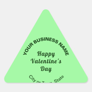 Pegatina Triangular Textos sencillos Negocios Valentine Pequeña Luz Ve