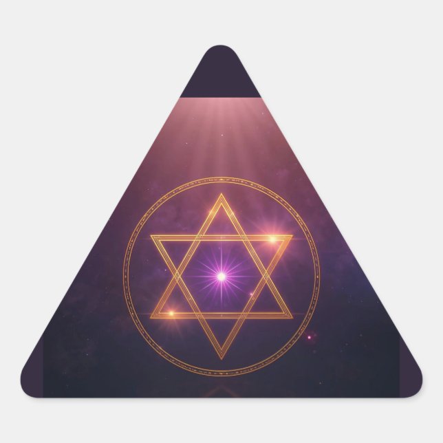 Pegatina Triangular The Cosmic Star of Enlightened Balance (Anverso)