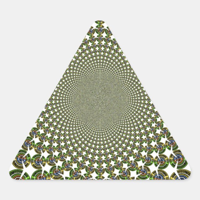 Pegatina Triangular Tiburones sin foco tradicionales (Anverso)