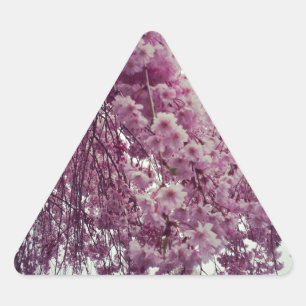 Pegatina Triangular Tiempo de primavera