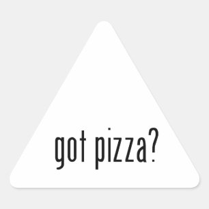 Pegatina Triangular ¿tiene pizza?
