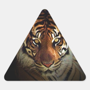 Pegatina Triangular Tigre