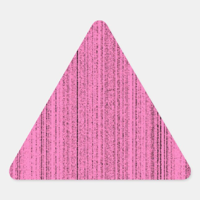 Pegatina Triangular Tiras rosadas (Anverso)
