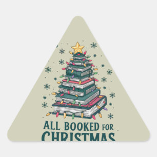 Pegatina Triangular Todo reservado para regalo de Navidad para amante 