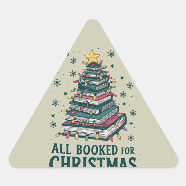 Pegatina Triangular Todo reservado para regalo de Navidad para amante  (Anverso)