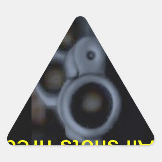 Pegatina Triangular Todos los disparos