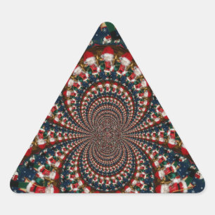 Pegatina Triangular Torbellinos de Vacaciones: Set de Papelería de Art