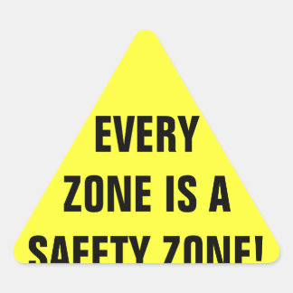 Pegatina Triangular Trabajo de zona de seguridad