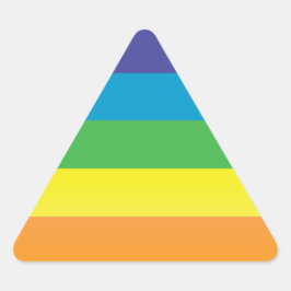 Pegatina Triangular triángulo arco iris