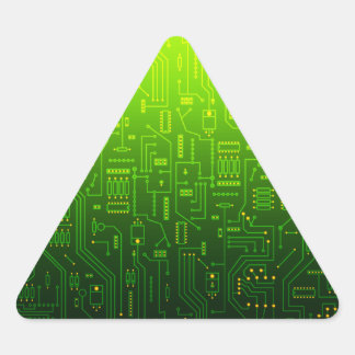 Pegatina Triangular triángulo cpu