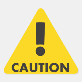 Pegatina Triangular Triángulo de precaución - Peligro de visibilidad a