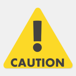 Pegatina Triangular Triángulo de precaución - Peligro de visibilidad a