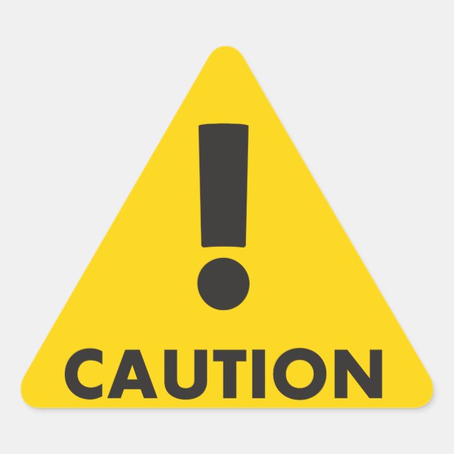 Pegatina Triangular Triángulo de precaución - Peligro de visibilidad a (Anverso)