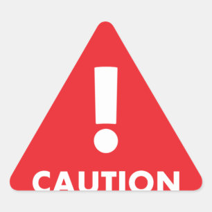 Pegatina Triangular Triángulo de precaución - Seguridad de visibilidad