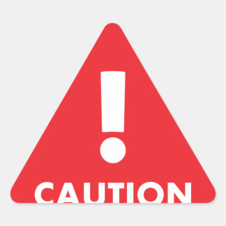 Pegatina Triangular Triángulo de precaución - Seguridad de visibilidad