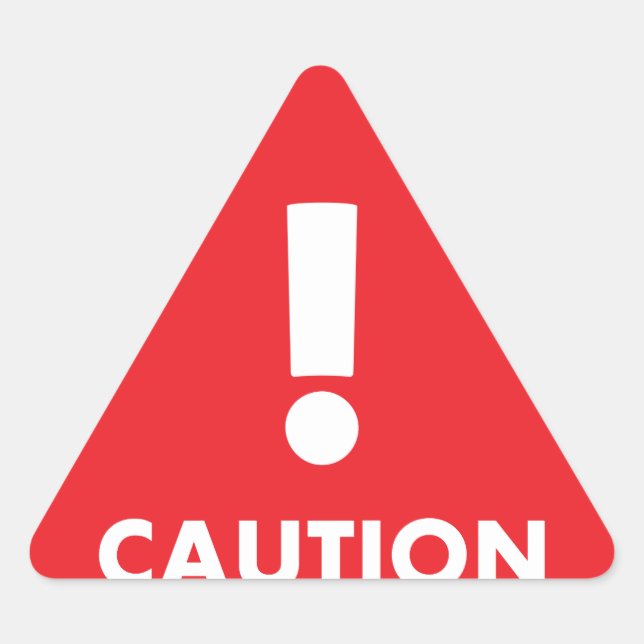 Pegatina Triangular Triángulo de precaución - Seguridad de visibilidad (Anverso)