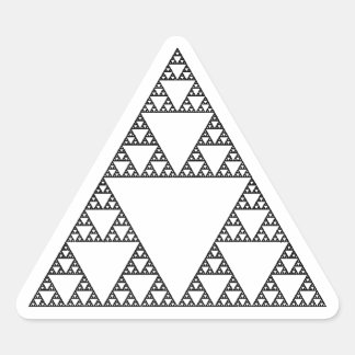 Pegatina Triangular Triángulo de Sierpinski