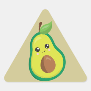 Pegatina Triangular Triángulo del aguacate