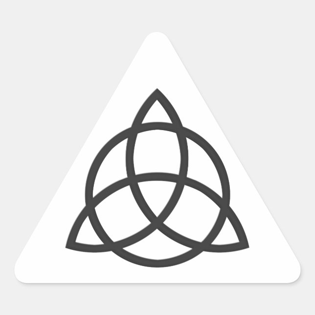Pegatina Triangular Triquetra (Anverso)