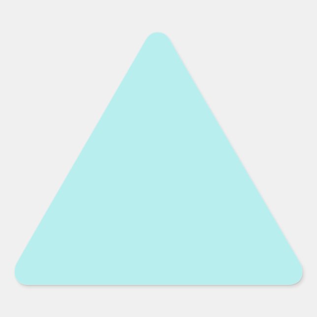 Pegatina Triangular turquesa claro (Anverso)
