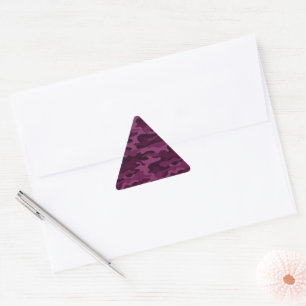 Pegatina Triangular Tyrian Purple Monocolor Camo