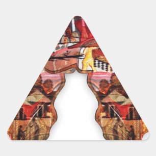 Pegatina Triangular Un continente conectado: La dualidad de África