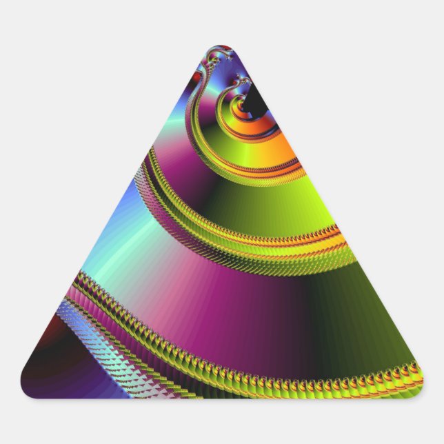 Pegatina Triangular Un simple giro del destino (Anverso)