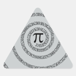 Pegatina Triangular Un sPIral sobre el Personalizar de pulsación cambi