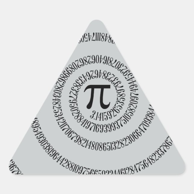 Pegatina Triangular Un sPIral sobre el Personalizar de pulsación cambi (Anverso)