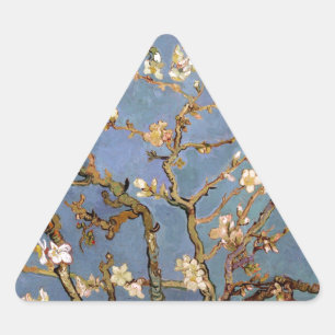 Pegatina Triangular Van Gogh Almond Blossom