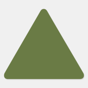 Pegatina Triangular Verde de camo (color sólido)