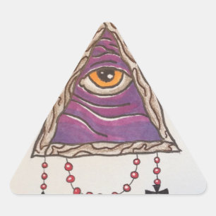 Pegatina Triangular Verrks All Seview Eye
