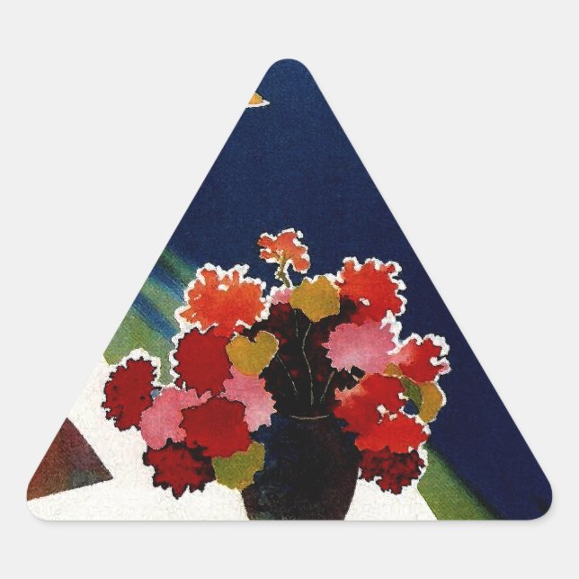 Pegatina Triangular Viaje de Capri Italia (Anverso)
