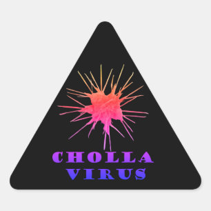 Pegatina Triangular Virus de cholla