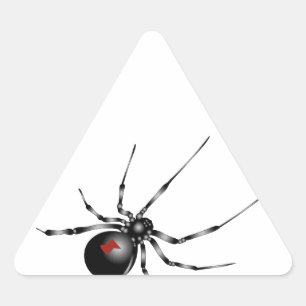 Pegatina Triangular Viuda negra