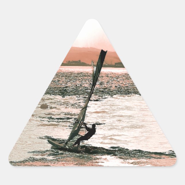 PEGATINA TRIANGULAR WINDSURF (Anverso)