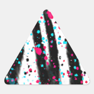 Pegatina Triangular Zebra
