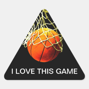 Pegatina Triángulo de Baloncesto